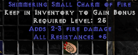 All Resist Charm With Fire Damage